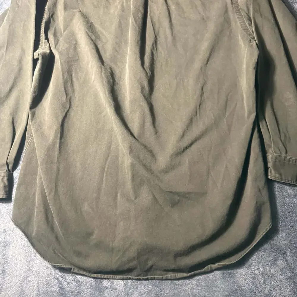 Polo Ralph Lauren Long Sleeve Button Down Shirt in Dark Green